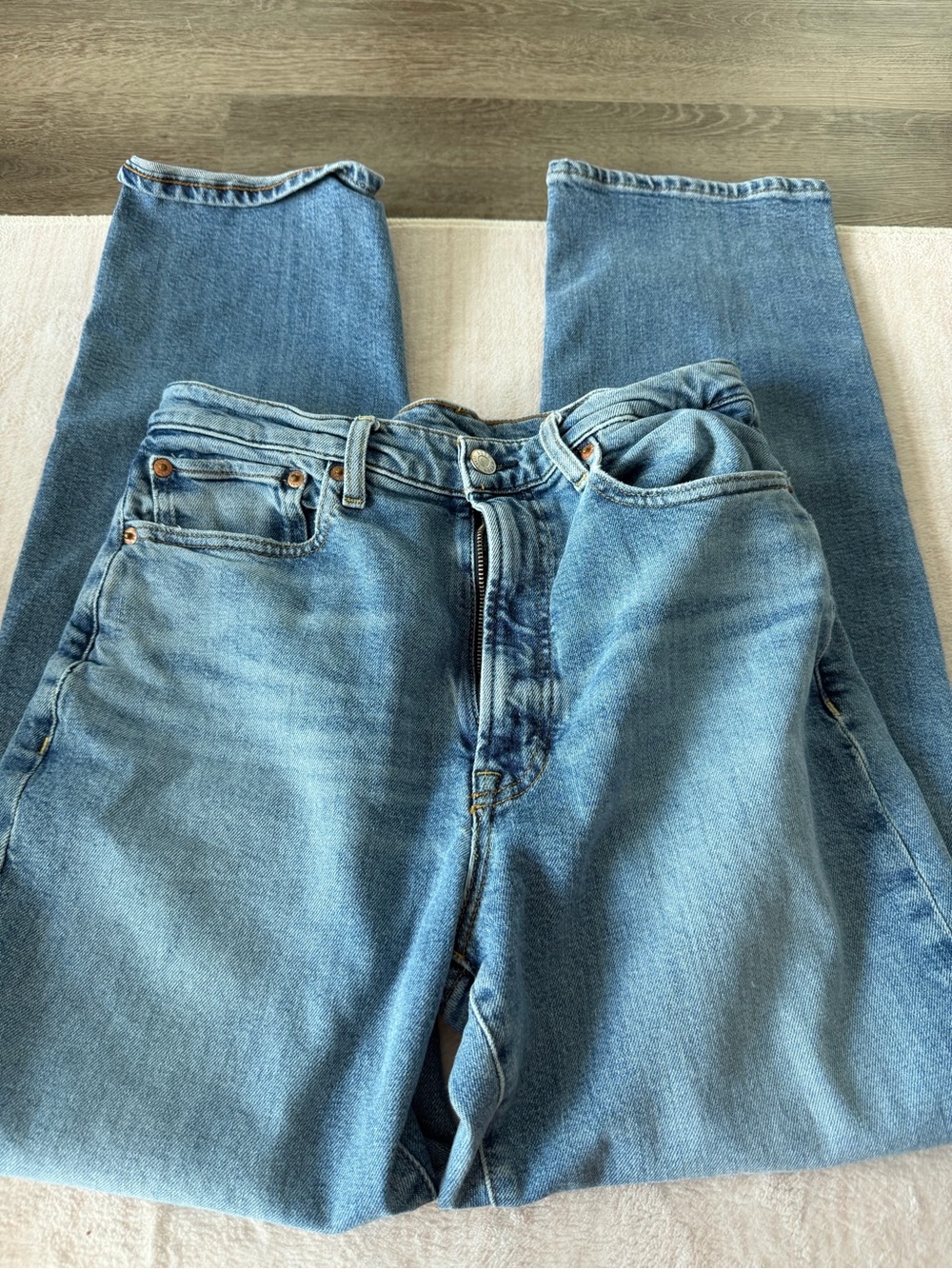 Buck Mason Twill Rider Jean Medium Wash - Picture 2 of 5
